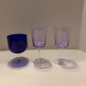 Vintage Block IVIMA Hand Blown Portugal Glasses 3